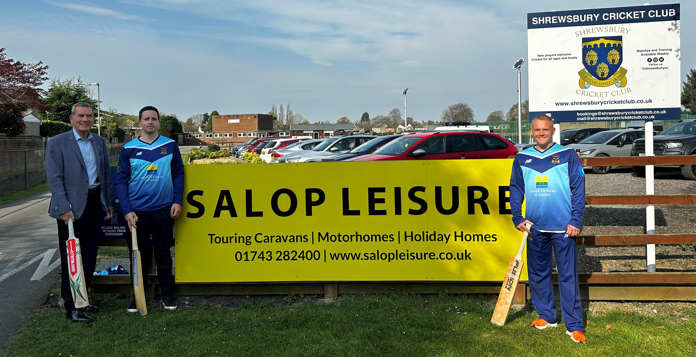 Promoted Shrewsbury Cricket Club sign sponsorship deal with Salop Leisure